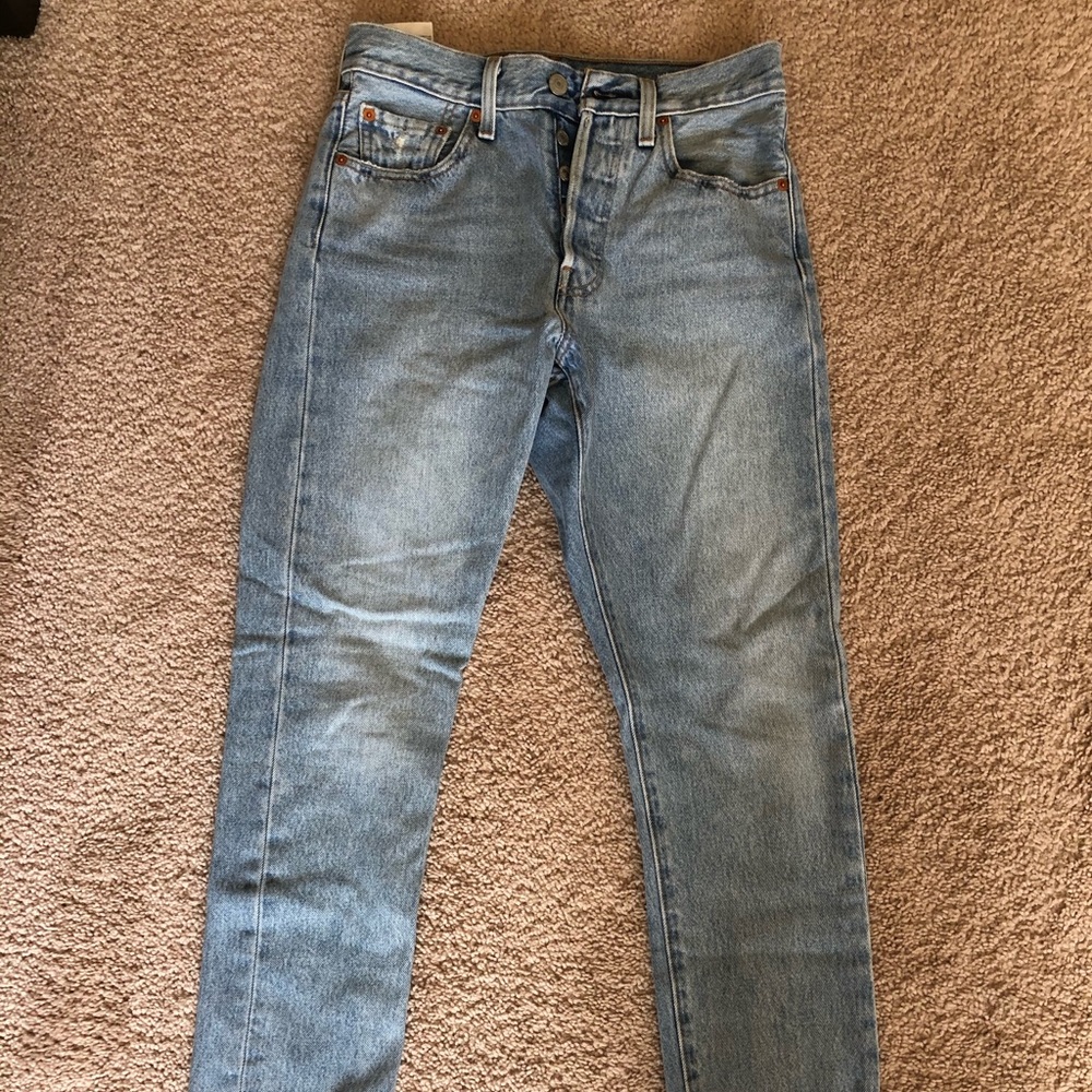 Womens Levi 501 Skinny Jeans